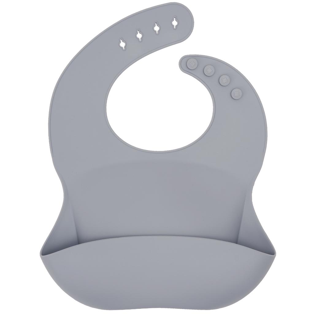 Color Kids 1PCS Silicone Baby Bibs Waterproof Feeding Accessories Food Grade Drool Bibs Newborn Burp Cloth Baby Accessories
