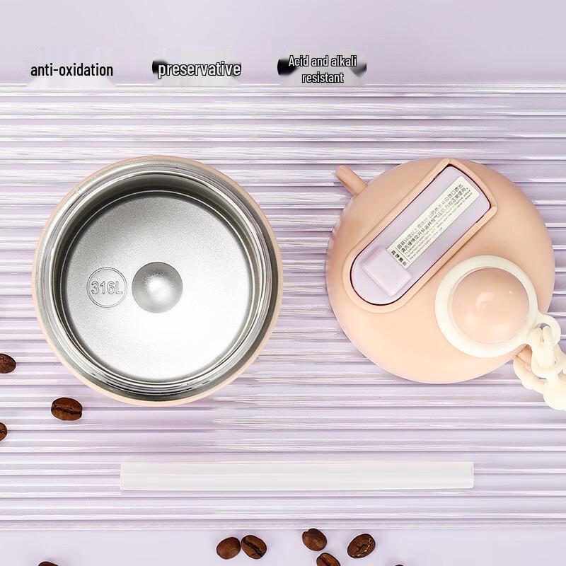 Shangqi 316 Stainless Steel Dual-Drink Portable Thermos Cup