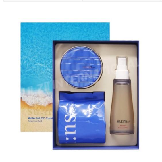 

su:m37 Water-full CC Cushion Perfect Finish 02 Natural Beige Special Set 3 items +RANDOM GIFT