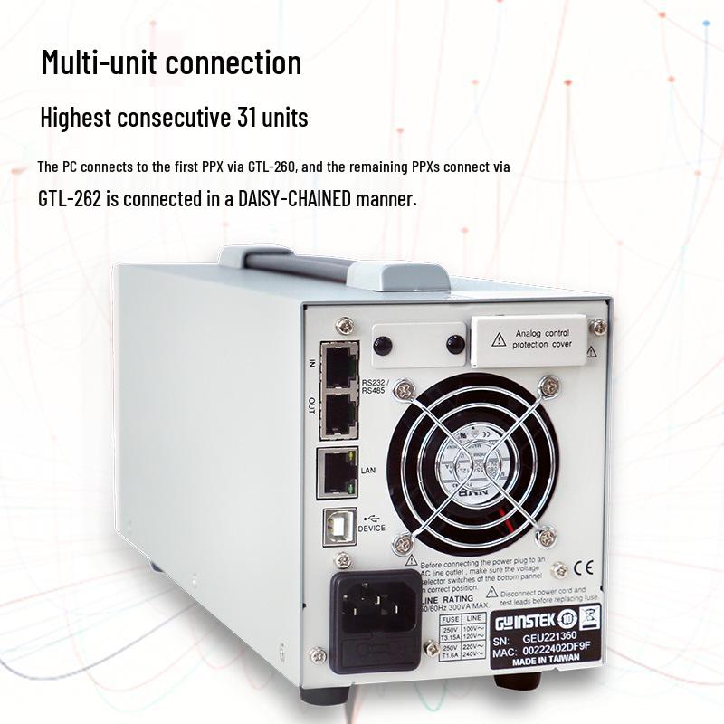 GW Instek PPX Series: High-Precision Small DC Power Supply (Models: 1005/2002/2005/3601/3603)