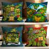 Hot TTeenage Mutant Ninja Turtleses Cushion Cover Soft Washable Pillow Case Multi-Scene for Couch Bed Travel Office Use