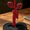 Liebesherz Basis-Schmuckstück Rose und Skulptur, 3D-gedrucktes rotes Ornament, Mama Stiel Einfach zu montierende Statue, Muttertags-Geburtstagsgeschenk für von