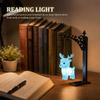 Bookend Lamp Owl Iron Metal Shelf Light Organizer Vintage Decor Figurine for Home Library Reading Room Office Bookshelf Gift