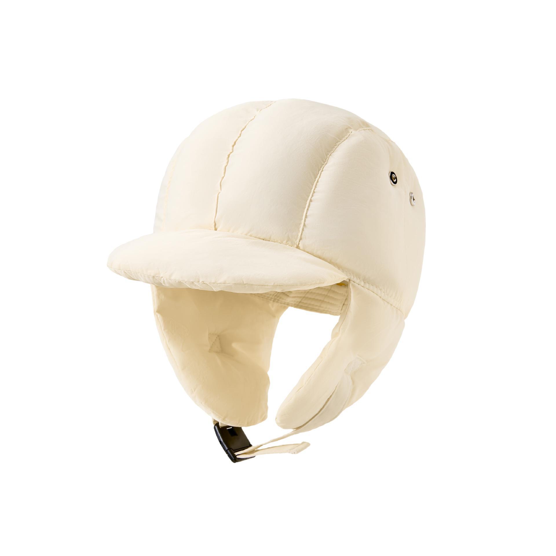 

Женская зимняя водонепроницаемая шапка Lei Feng с наушниками — теплая, ветрозащитная, устойчивая к снегу, плюс бархат для езды на велосипеде M (56-58cm) покинуть белый