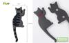 Fumemo Magnetic Hooks Cat Tail Design Cute and Stylish Animal Hooks for Key Hanging Set of 7 Cat Tail Hooks - - Refrigerators, Walls, Storage,
