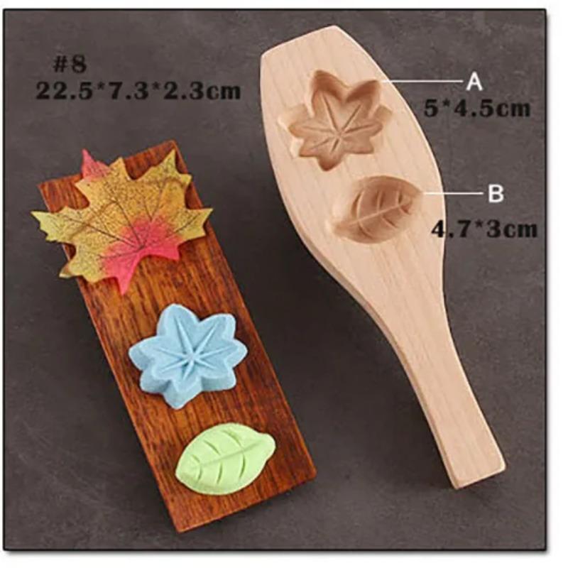 Wooden Pastry Mould Mung Bean Cake Mold Baking Tool 3d Ice Cream Diy Kitchen Household Products A Snack Accessories Party Gift