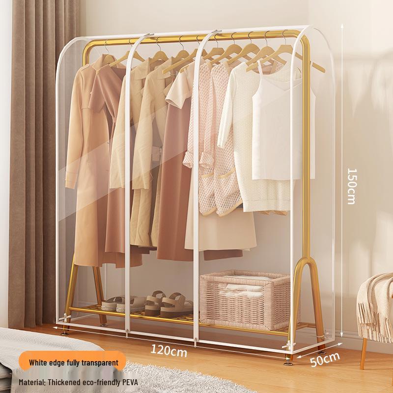 Popular Double-Rod Floor-Standing Garment Dustproof Cover Hanger