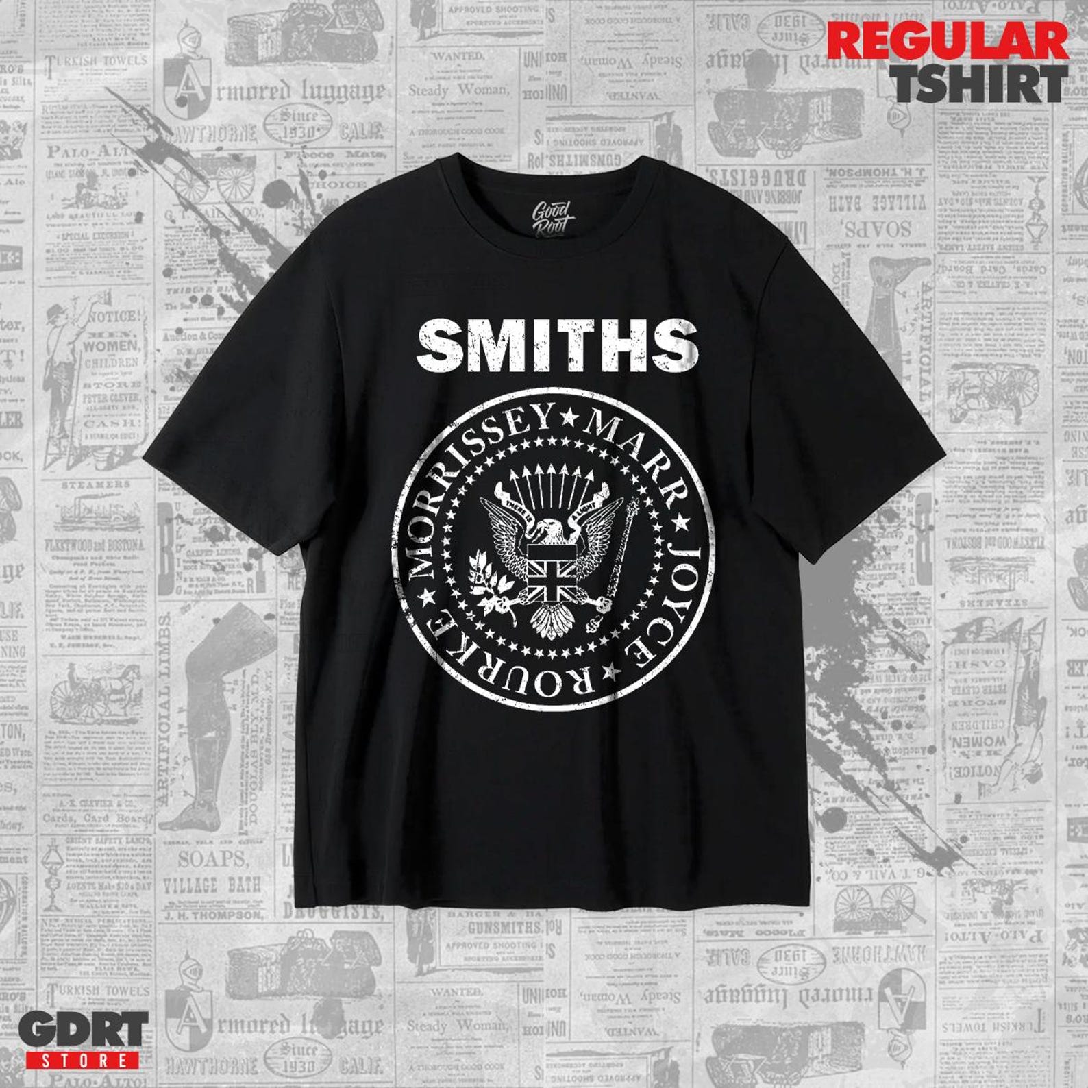 The Smiths Parody Ramones T shirt - Unisex Heavy Shirt S