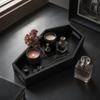 Black Wooden Coffin Storage Box, Halloween or Everyday Organization and Decor