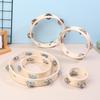 4/6/7/8/10Inch Orff Musical Instrument Tambourine Hand Cranked Bell Single Row Wooden Tambourine Rings Hand Drums Toys Education