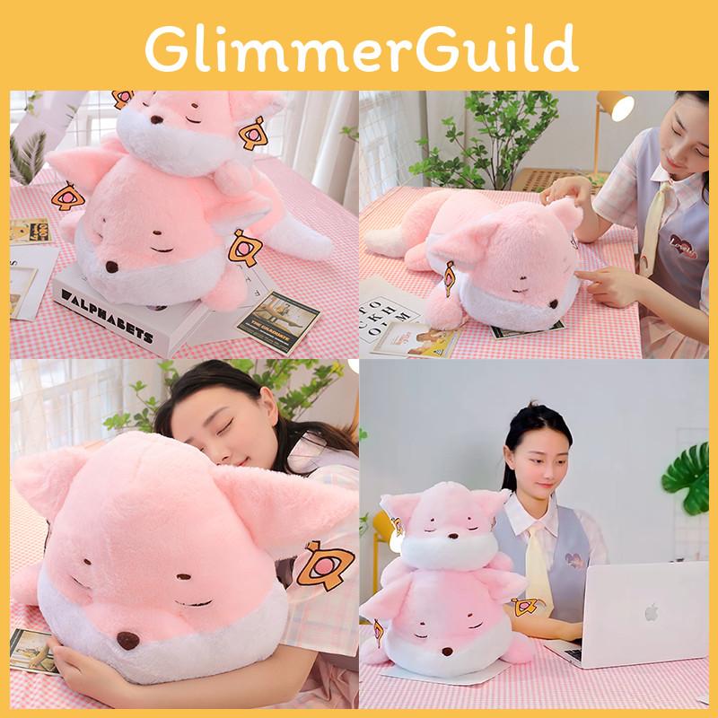 Genshin Impact Lnazuma Yae Miko Fox Pink Plush Toy Stuffed Doll Pillow Xmas Gift