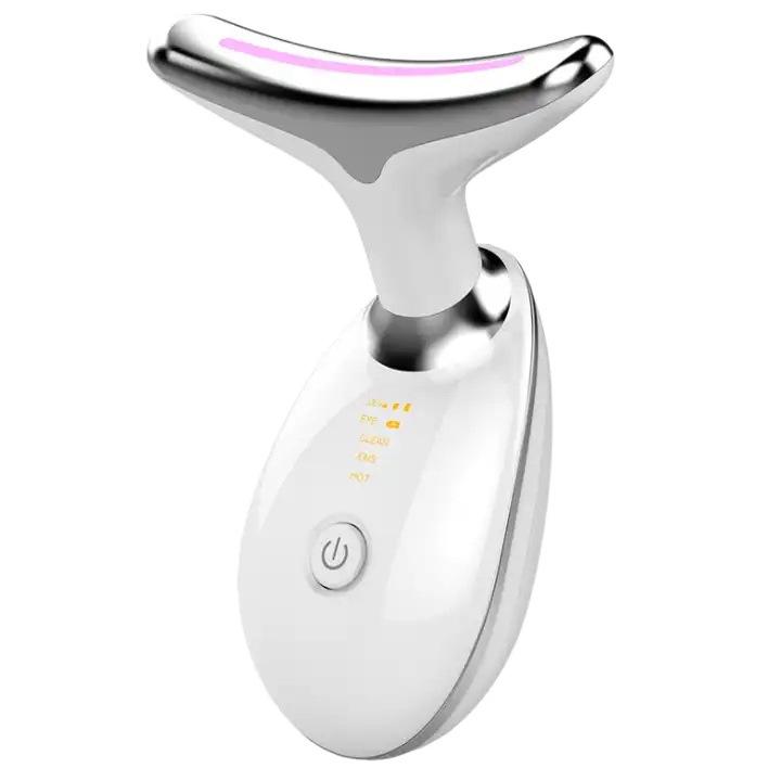 Photon Therapy Neck & Face Massager: Double Chin Reducer and Skincare Tool