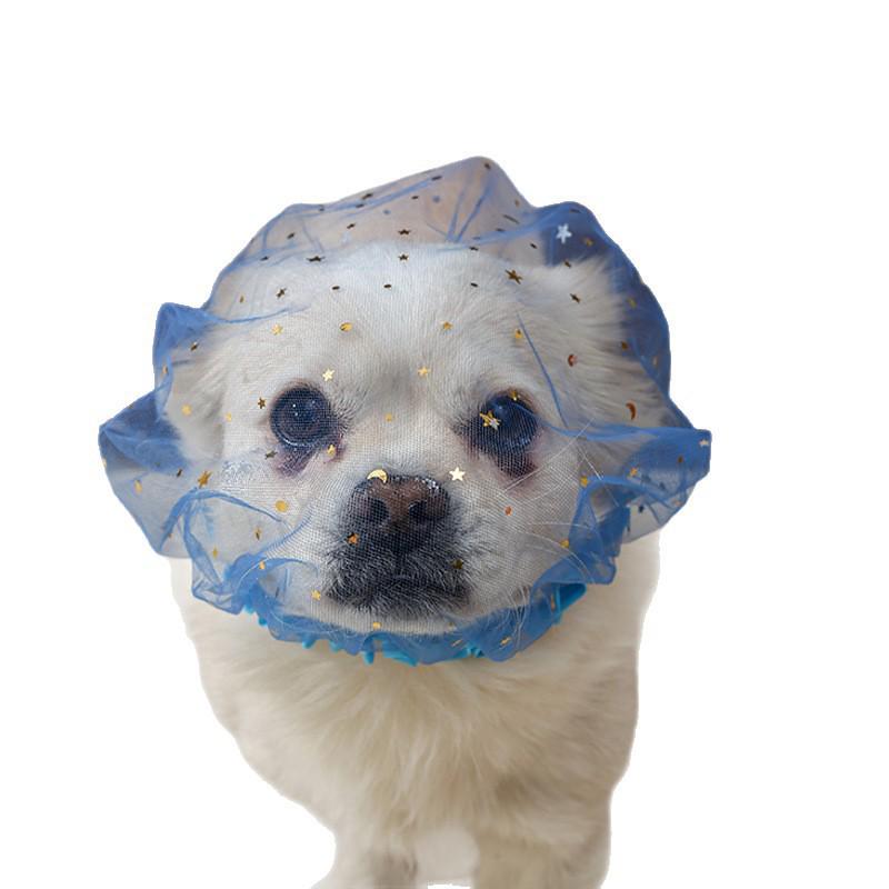Bequemer Anti-Schluck-Gesichtsschleier für kleine bis mittelgroße Hunde und Katzen - Atmungsaktive Maulschlinge zur Verhinderung von Futteraufnahme und Lecken.