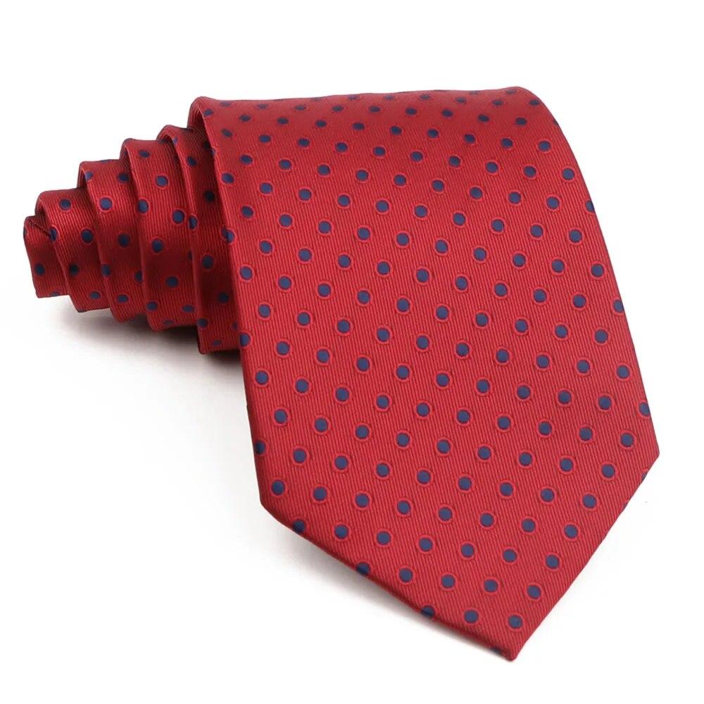 Lüks erkek Kravat 9 CM Geniş Çizgili Nokta Kravat Günlük Giyim Düğün Ofis Partisi
