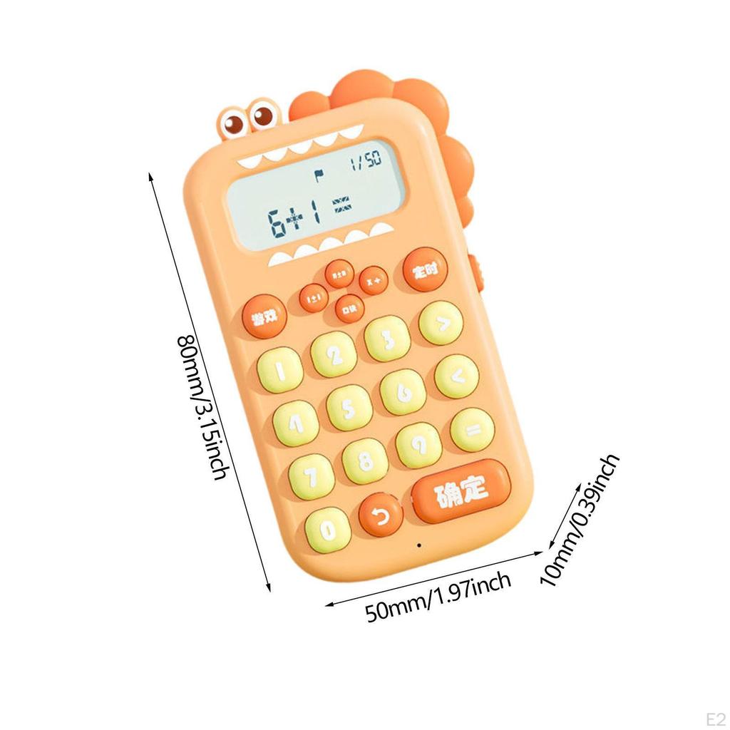 Animal Mechanical Calculator Teaching Aids Dinosaur Shaped for Boys Girls Kids