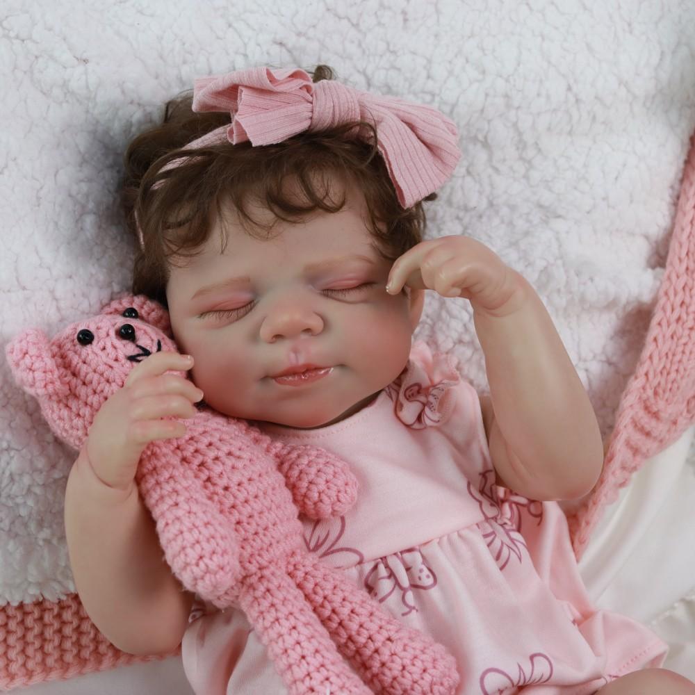 Neues Reborn-Baby aus Vollvinyl, Pascale, 50 cm, Reborn-Baby aus Vollvinyl