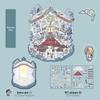 Micro Ink 3D Cartoon Decompression Stickers for DIY Miniature Scene Journals