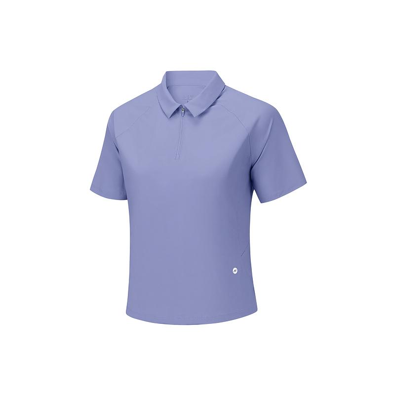 Skechers Solid Color Moisture-Wicking Breathable Comfortable Polo Shirt Women tops P226W224-00CM M