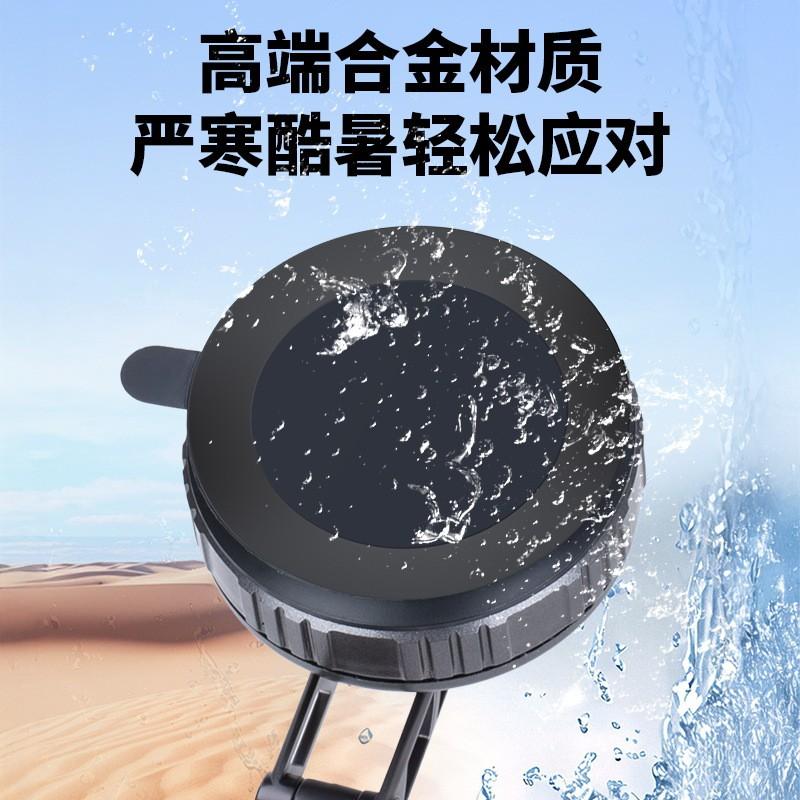 Car Phone Mount With Strong Magnet Vacuum Suction Zinc Alloy Dashboard Holder 360 Rotating Foldable