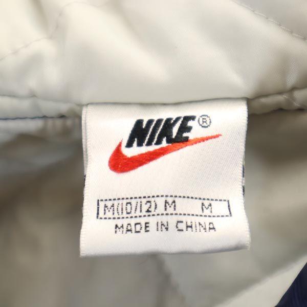Nike 90s 00s Old White Tag Buckswash Logo Batting Coat M Navy White Tag Kid's Used