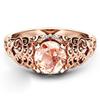 Women'S Ring With Diamonds And Rose Gold Jewelry