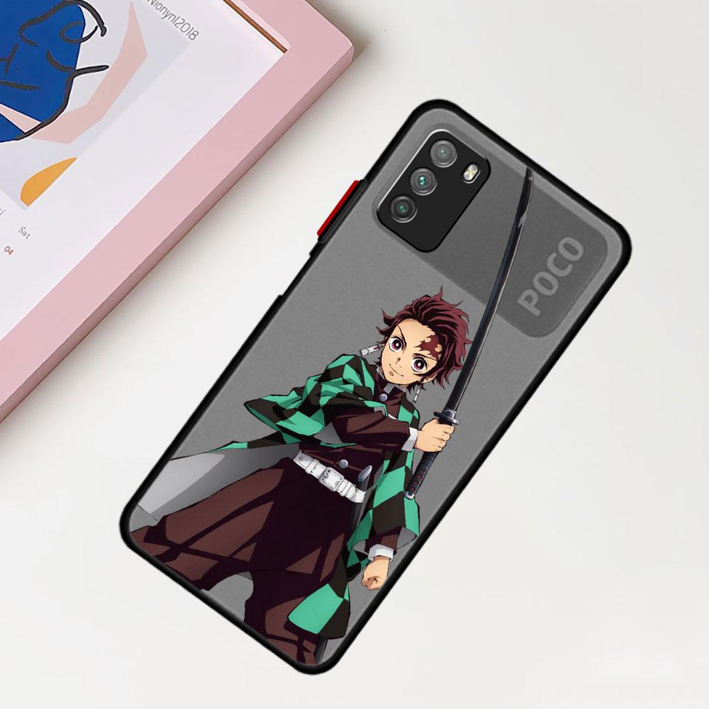 Anime  Demon Slayer Case For Xiaomi Mi Poco X3 NFC M3 11 10 12 9T 11T 10T Pro Note 10 Lite Matte Hard Phone Covers