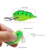4cm 6g Mini Frog Fake Lure Portable Colorful Outdoor Double Hook Silicone Lure Bait Fishing Gear