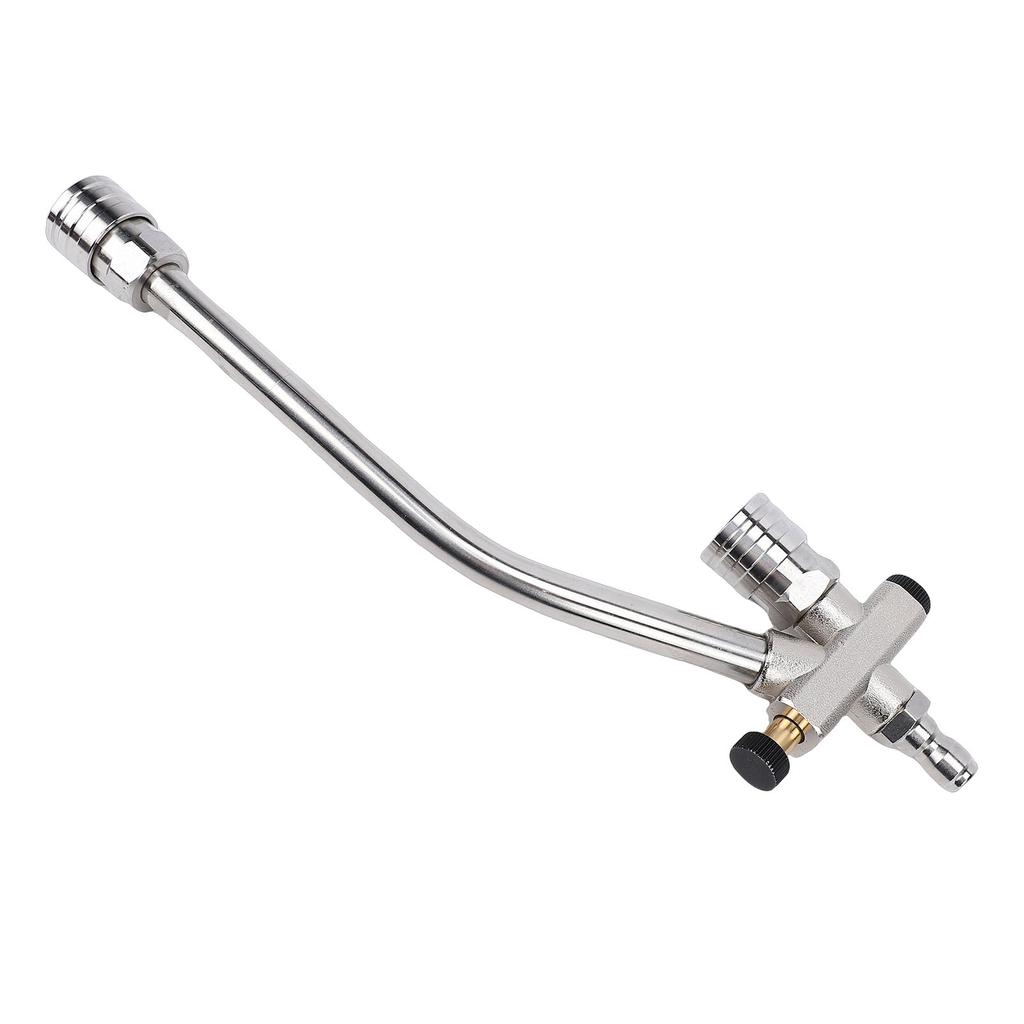 Dual Connector High Pressure Washer Wand with 5 Nozzle Tips 1 4 Inch Quick Connect Foam Cannon Spray Wand