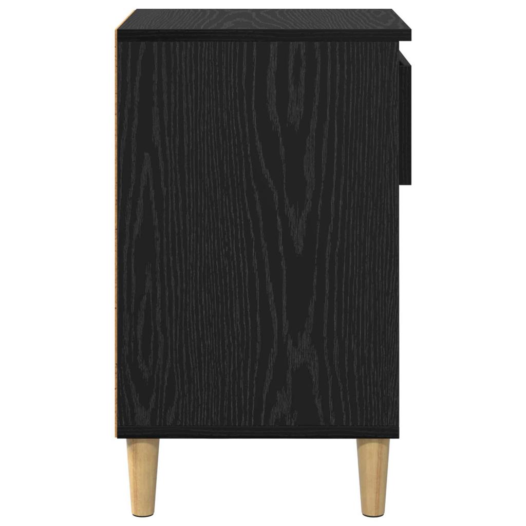 Shoe Cabinet with Storage Black Oak Effect 102 X 36 X 60 Cm