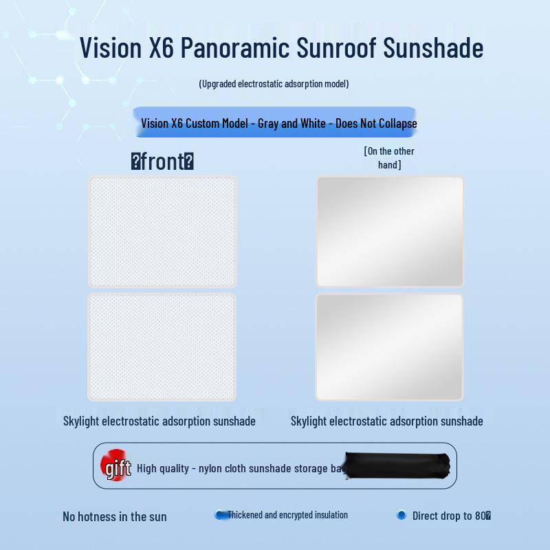 Geely 18 Vision X6 Sunroof Sunshade: Heat Insulation & Privacy Blocker