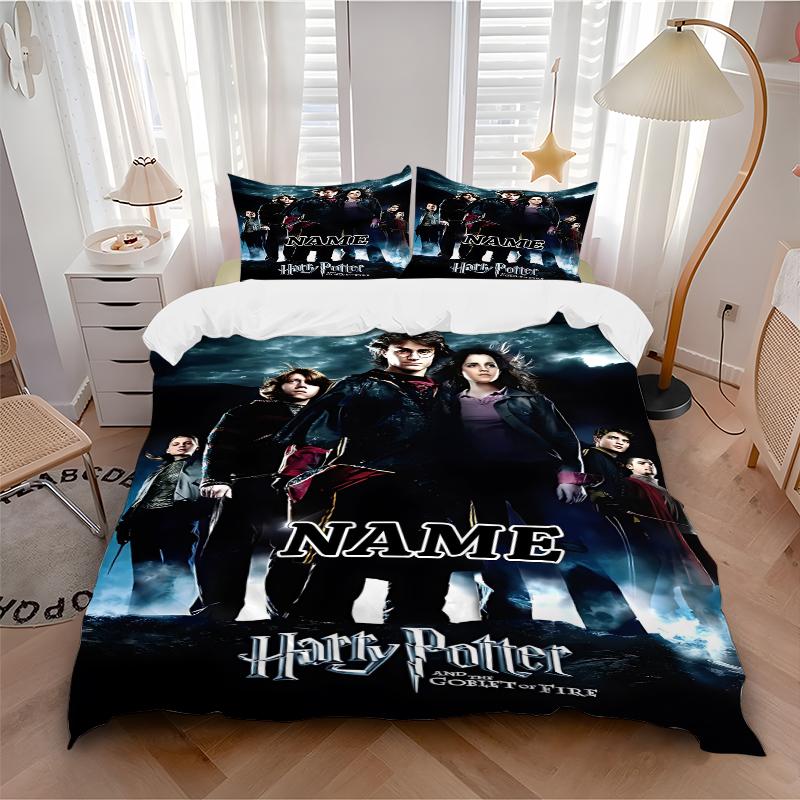 Custom Textile Magic World Bedding 3 Piece Set HD Print Duvet Cover Pillowcases for Teens Adult Bedroom Decoration