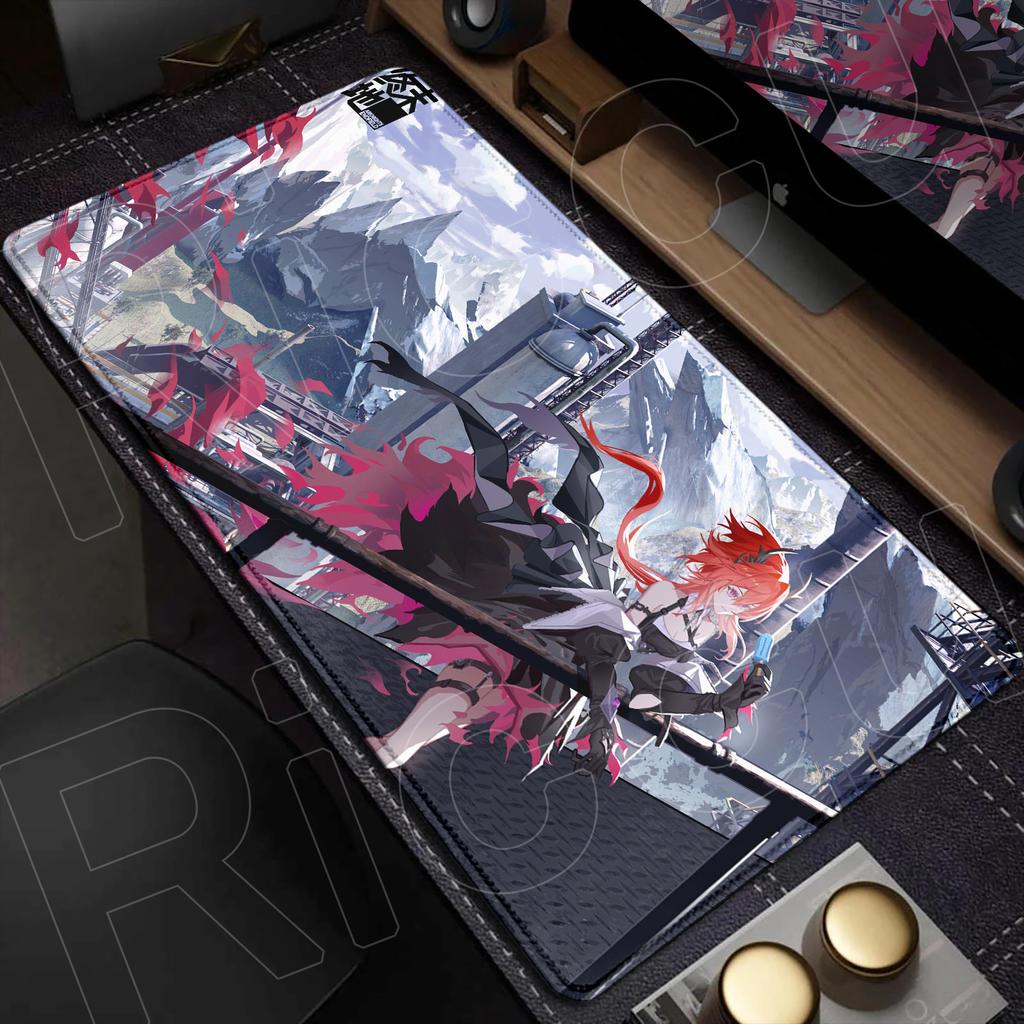 HD Printing Arknights Endfield Mouse Pad Anime Girl Laevatein Mousepad Large Gamer XXL Laptop Rug Gaming PC Accessories Desk Mat