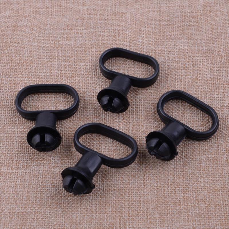 CITALL 4Pcs Universal Black Rubber Front Mudguard Speedometer Cable Guide Holder for Motorcycle 5.5x4.1 cm