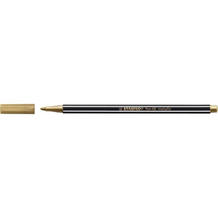 Metallboks x 8 metalliske tusjer STABILO Pen 68 metallic
