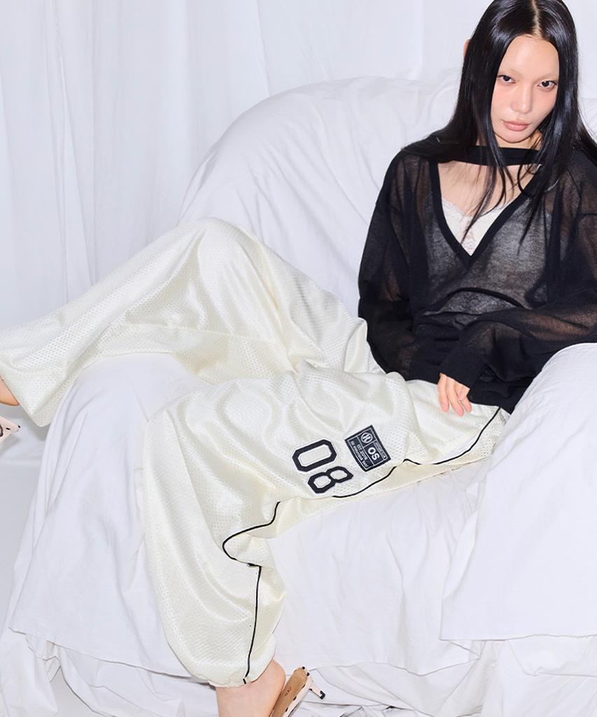 Miseutelieoseuhotel Patch Mesh Pants [Ivory]