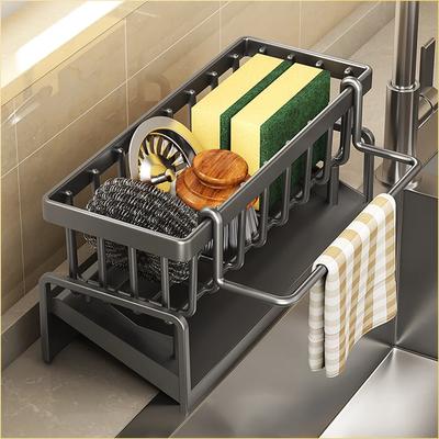 Raft de bucătărie Raft de depozitare pentru cârpe Raft de drenaj Raft de depozitare fără perforare Raft pentru mirodenii pentru casă Raft pentru chiuvetă Suport de scurgere pentru chiuvetă Accesorii pentru bucătărie