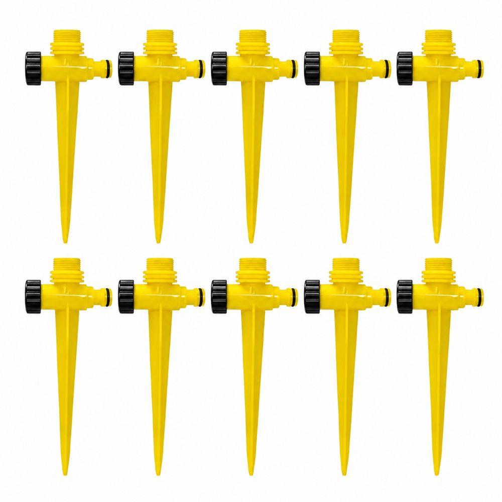10PCS 3/4inch Male Thread Lawn Sprinkler Spike Base GardenLawn Sprinklers Spike  Wall Greening