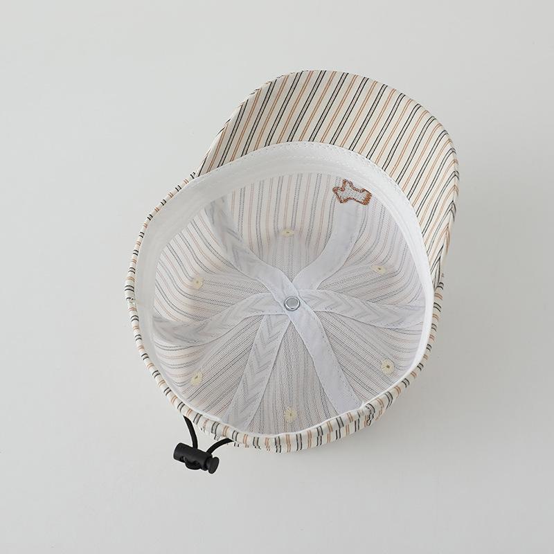 Personalized Striped Puppy Toddler Baseball Cap - Windproof Sun Protection for Spring & Fall