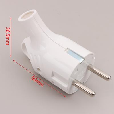 Evropská zástrčka 2P+E Schuko zástrčka s uzemněním elektrických zásuvkových spínačů 16A Eu přenosná průmyslová zástrčka