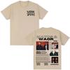 Natos Waor Baumwoll-Herrenhemd Sommer Oversized Albumgrafiken Hemden Damen Kurzarm Streetwear T-Shirt