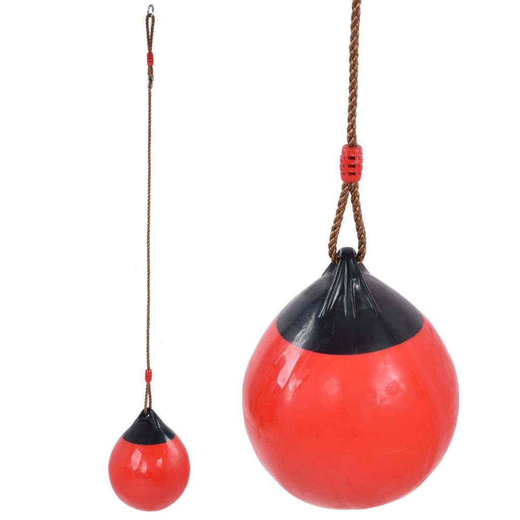 TOPINCN Inflatable Ball Swing with Hanging Rope and Chain, 29cm, for Indoor and Outdoor Use, Garden, Kids and Adults, Outdoor Playground, Park