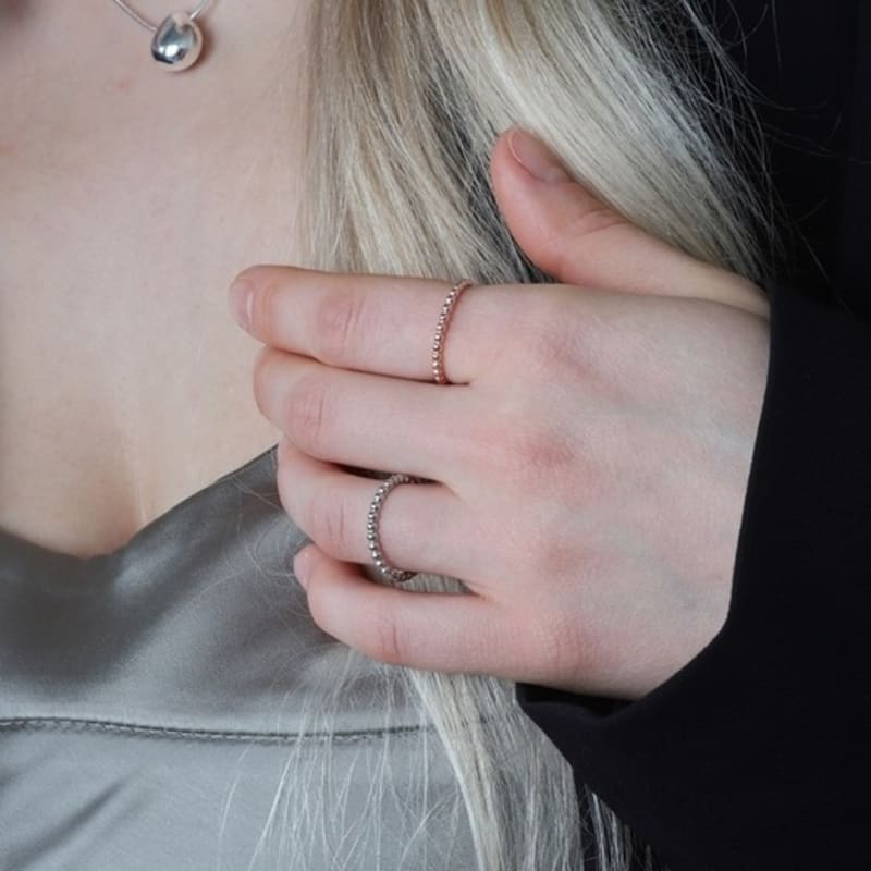 ozel [Custom-made]Silver925 Mini Ball Ring PS145R