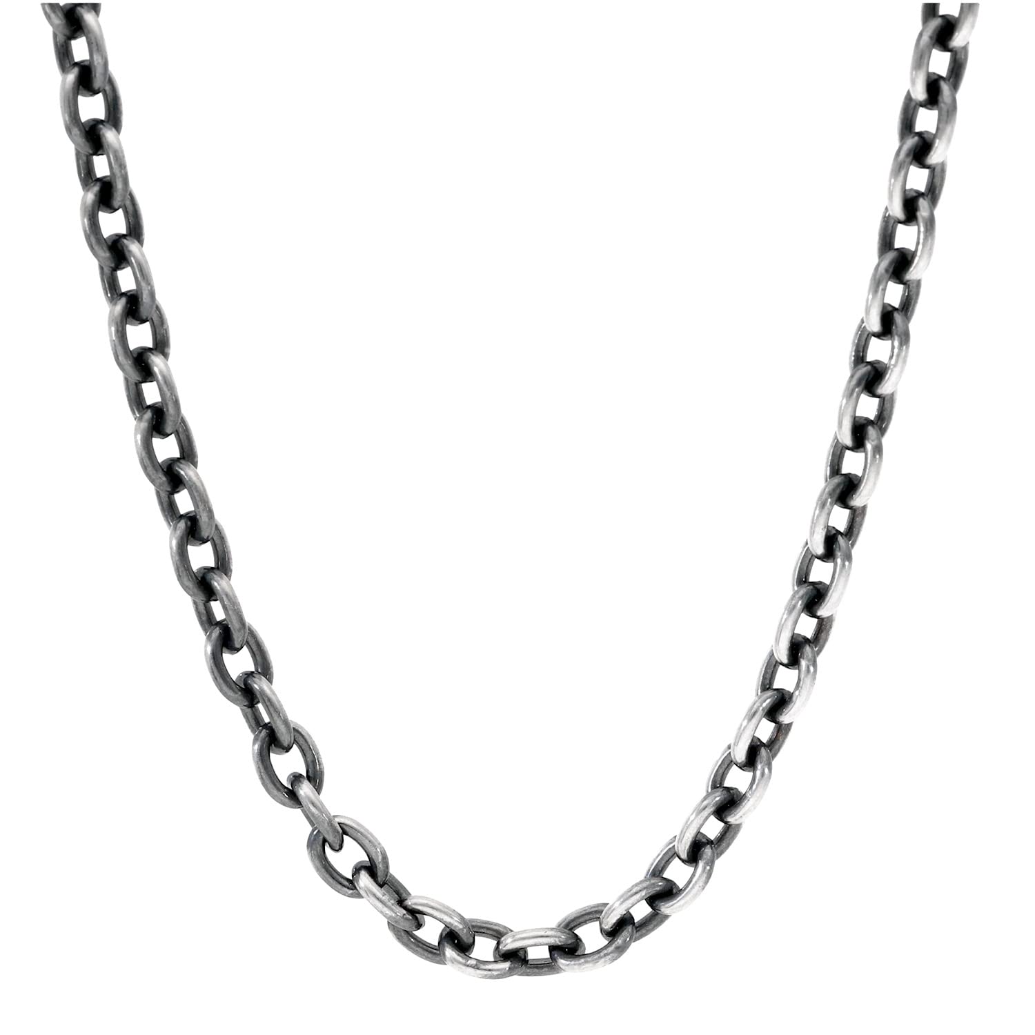 

Ibushi Azuki Chain Thick Length Width Thin Silver Necklace Chain Necklace Chain SV Chain Only [Shinjuku Ginnokura] 45-80cm (60cm) approx. 4.5mm