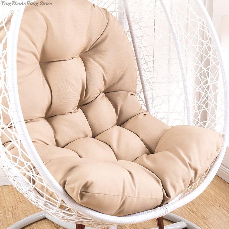 Egg Chair Cushion Hanging Basket Chair Cushion Thick Swing Chair Cushion Rattan Chair Soft Egg Chair Pad For Garden Home Decor