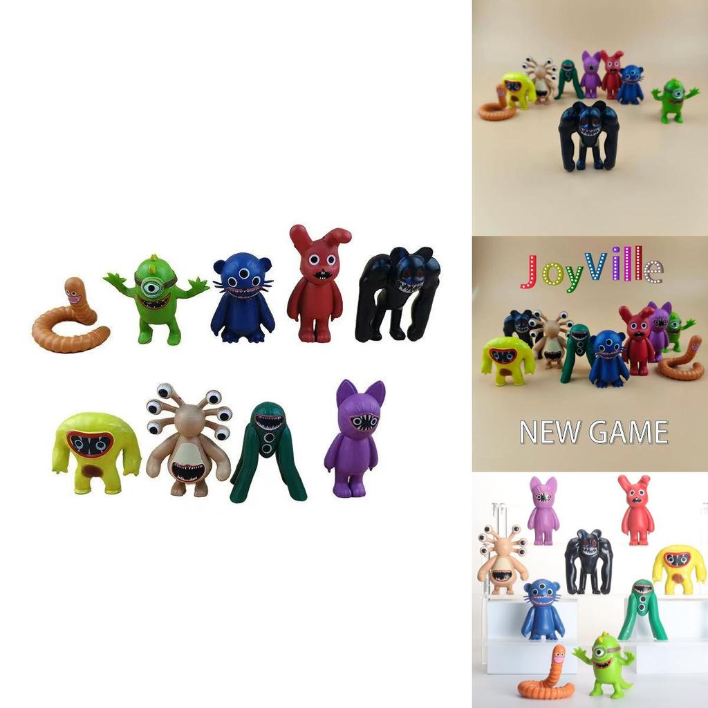 Delightful Pvc Monster Figurines Set Featuring Nine Unique Scary Characters Perfect For Collectors
