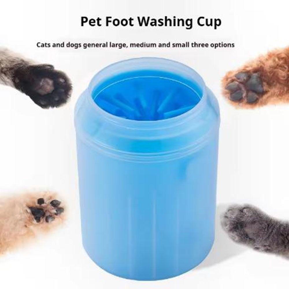 Silicone Pet Foot Washing Cup Soft Paw Clean Brush Portable Dog Paw Cleaner Cup  Home