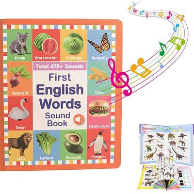Erstes englisches Geräuschbuch für Babys & Kleinkinder, Mein erstes englisches Geräuschspielzeug Lernbuch für die frühen Jahre Lustiges Wortspiel für Sprache