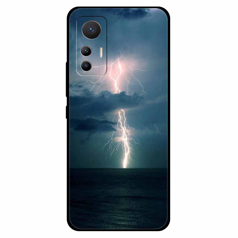 For Xiaomi 12 Lite Case Soft Silicone TPU Space Protective Back Cover For Xiaomi Mi 12 Lite Cases 12lite Printed Marble Shells