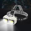 Leistungsstarke wiederaufladbare Stirnlampe mit rotem Blinksignal für Outdoor-Nachtlauf, Radfahren, Wandern, Notfall-Campingausrüstung