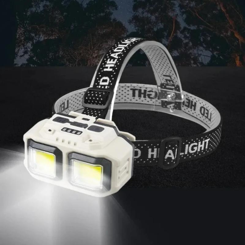 Leistungsstarke wiederaufladbare Stirnlampe mit rotem Blinksignal für Outdoor-Nachtlauf, Radfahren, Wandern, Notfall-Campingausrüstung